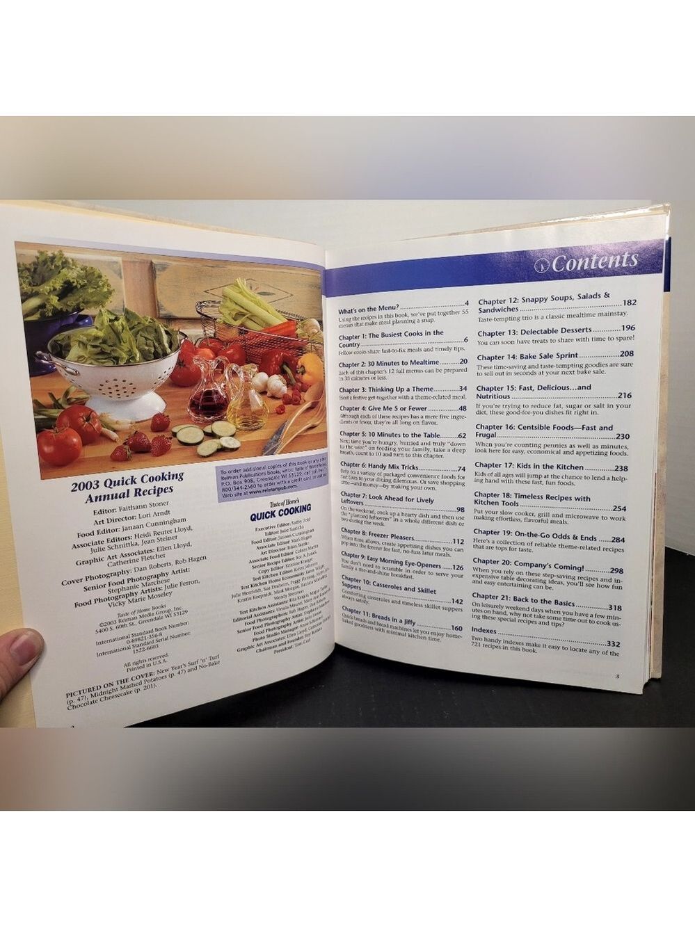 2003 Taste Of Home's Quick Cooking Annual Recipes Hardcover Cookbook - Picture 8 of 11